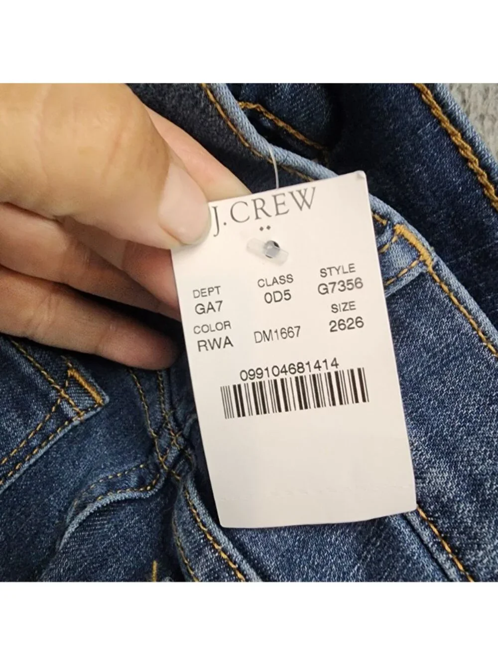 J. Crew Jeans Womens 26 Blue Stretch Denim Skinny *NWT*